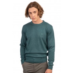 Ανδρική Μπλούζα REBASE 242-RKNIT-8000-Teal Melange