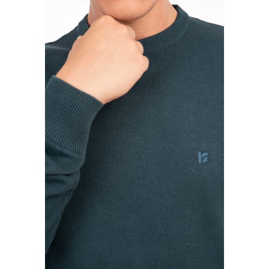 Ανδρική Μπλούζα REBASE 242-RKNIT-8000-Teal Melange
