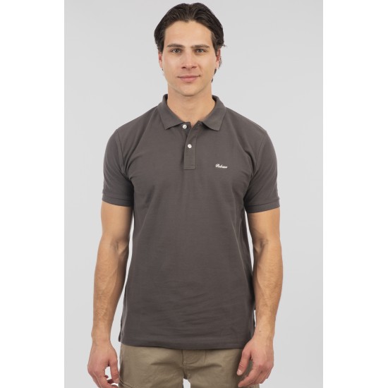 Ανδρική μπλούζα Polo REBASE 251RPS-3032 DARK GREY