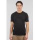 Rebase Ανδρικό T-Shirt με Ανάγλυφη Στάμπα  251RTS-9009 – Black