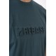 Rebase Ανδρικό T-Shirt με Ανάγλυφη Στάμπα  251RTS-9009 Deep Teal