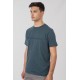 REBASE  T-Shirts with Engraved Graphic 251RTS-9018 Deep Teal