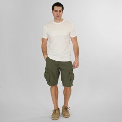 Rebase Ανδρικό T-Shirt  with Engraved Graphic Off White 261RTS-9082